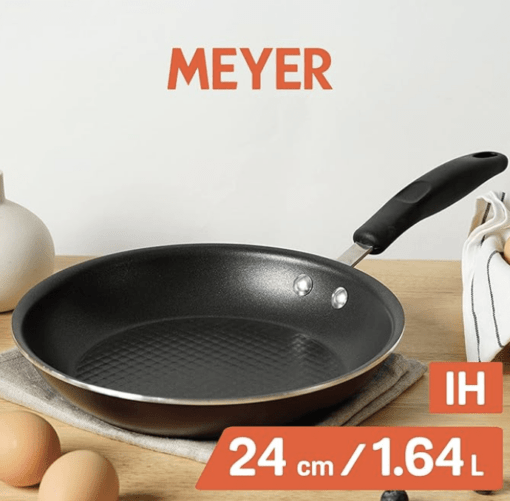 Meyer Merlot Aluminium Non-Stick Frypan | Frying Pan | Omlette pan | Fry pan with Stick Handle | Small Pan | Egg Pan | Gas and Induction Compatible| 100% Toxic Free, 24cm/ 1.64 Liters - Image 4